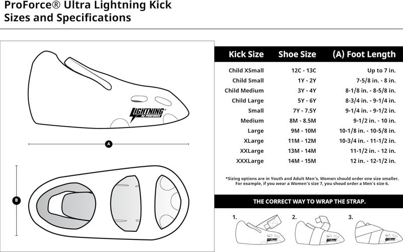 ProForce Ultra Lightning Kicks Sparring Shoes/Footgear - White - Size 7-7.5 | Small - Image 1